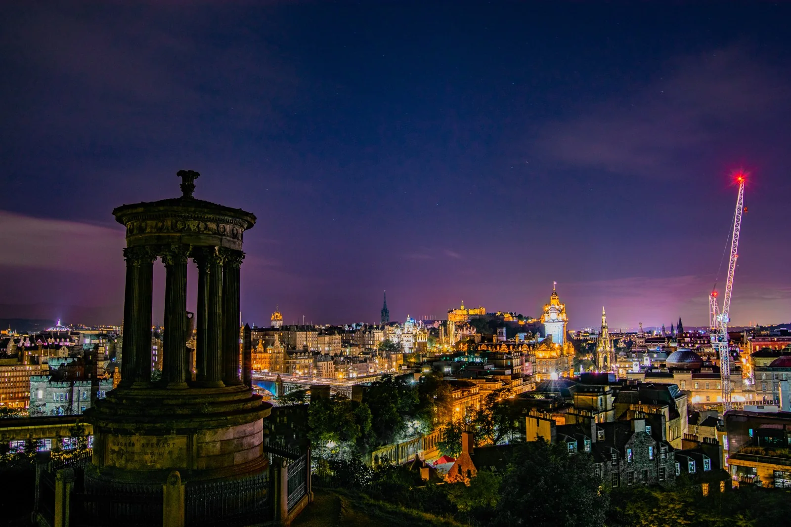Edinburgh after dark