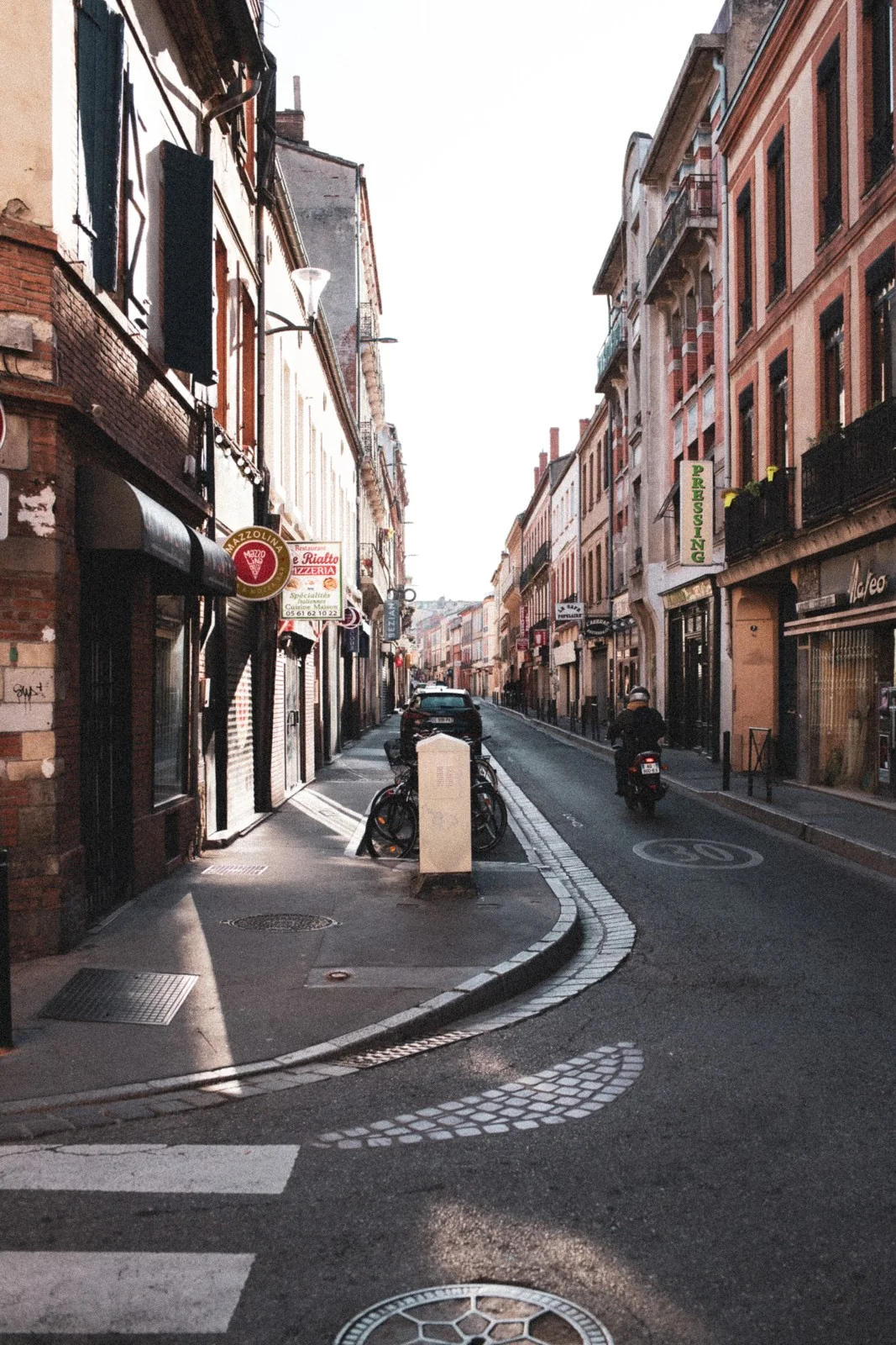 The winding street