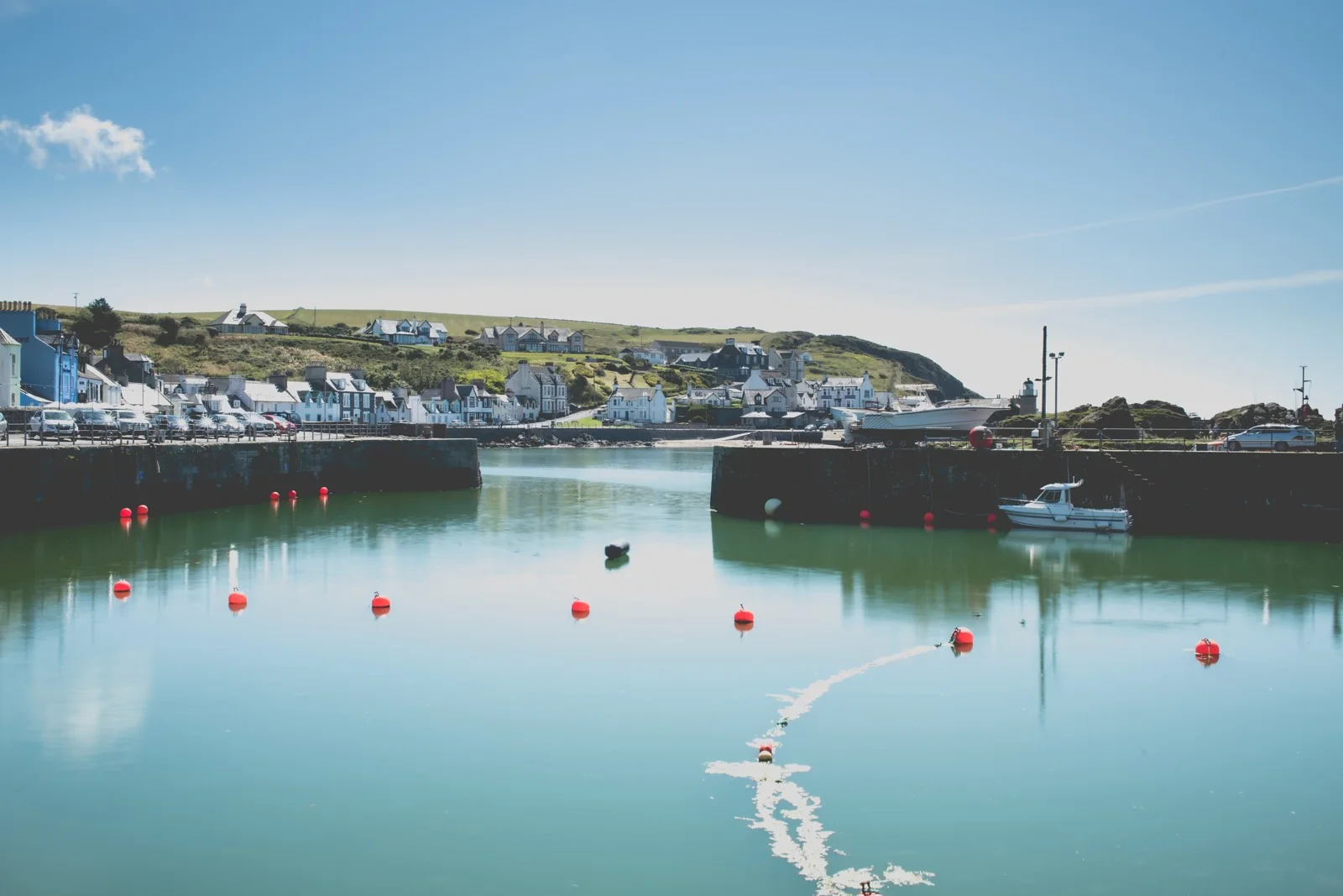 Still water in the harbour